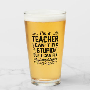 Leraar Wijn Glas Bier Cup Grappige Verjaardag Cade