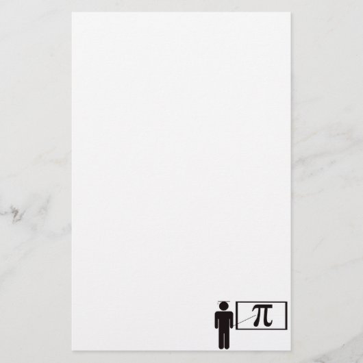 leraar wiskunde briefpapier (Voorkant)