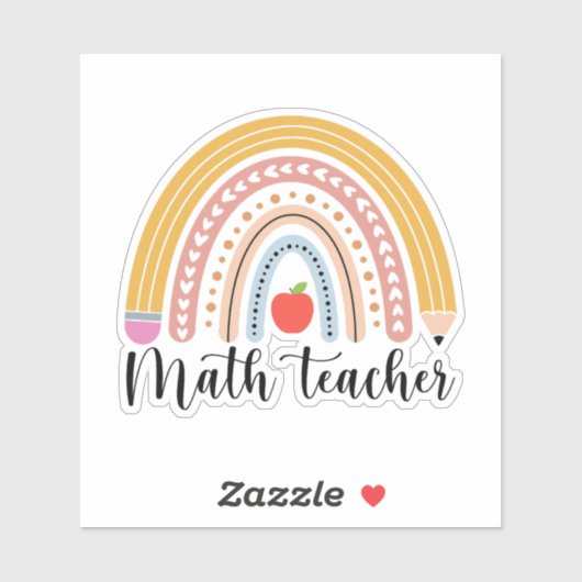 leraar wiskunde sticker (Vel)