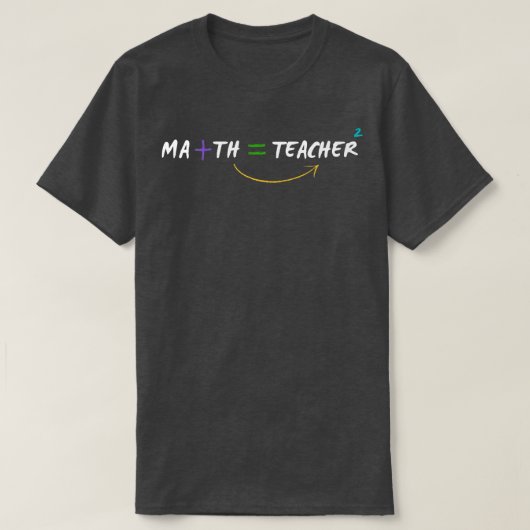 leraar wiskunde t-shirt (Design voorkant)