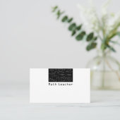 leraar wiskunde wiskunde visitekaartje (Staand voorkant)