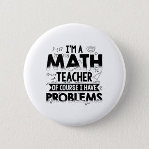 leraar wiskunde   Wiskundige wiskunde — Giften Ronde Button 5,7 Cm