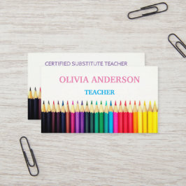 leraar | Witte Visitekaartjes met Tutor