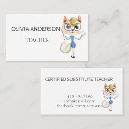 leraar | Witte Visitekaartjes met Tutor