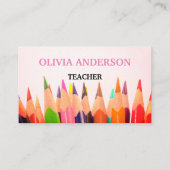 leraar | Witte Visitekaartjes met Tutor (Voorkant)