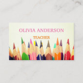 leraar | Witte Visitekaartjes met Tutor (Voorkant)