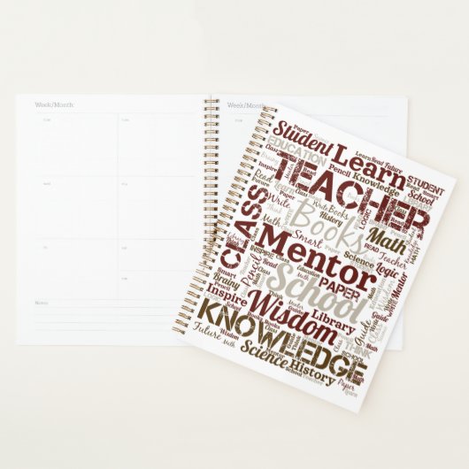 Leraar Woordwolk Planner (Display)