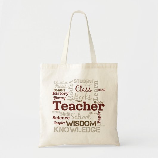 Leraar Woordwolk Tote Bag (Voorkant)