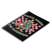 Leraar Xmas Rockin' rond het klaslokaal Groovy Notitieboek (Linkerzijde)