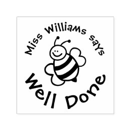 Leraar zegt goed gedaan met knappe bij positief  zelfinktende stempel