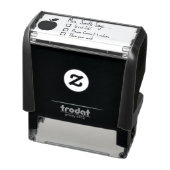 leraar zegt zelf inktend rubber stempel (Product)