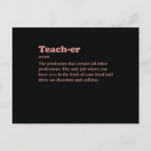 LERAAR ZELFSTANDIG NAAMWOORD Leraar Grappige Favor Briefkaart (Voorkant)