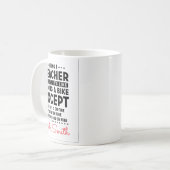 Leraar zijn is gemakkelijk Leuke | Leraar  Koffiemok (Voorkant links)