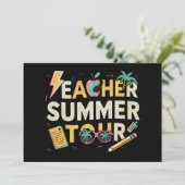 Leraar Zomertour 2024 Laatste schooldag Kaart (Staand voorkant)