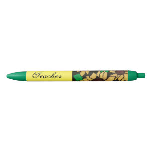 Leraar Zonnebloemen Erg bedankt Zwarte Inkt Pen