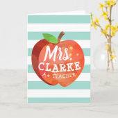 Leraarappel | Op maat gemaakte naam Kaart (Gele Bloem)