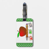 Leraar's Bagagelabel (Achterkant verticaal)