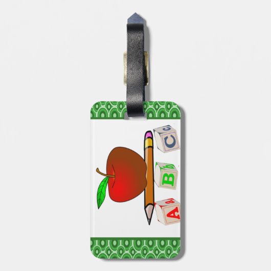 Leraar's Bagagelabel (Achterkant verticaal)