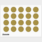 Leraar's "Bronze Award" Motivatie Ronde Sticker (Vel)