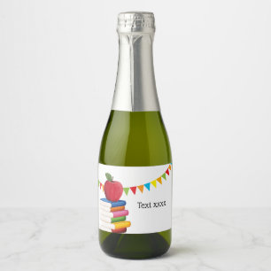 leraars pensionering, Apple, leraar het Sparkling Wijnetiket