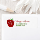 Leraar's Shiny Apple Etiket (Insitu)