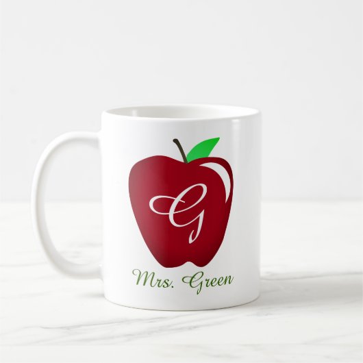 Leraar's Shiny Apple Koffiemok (Links)