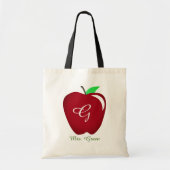 Leraar's Shiny Apple Tote Bag (Voorkant)