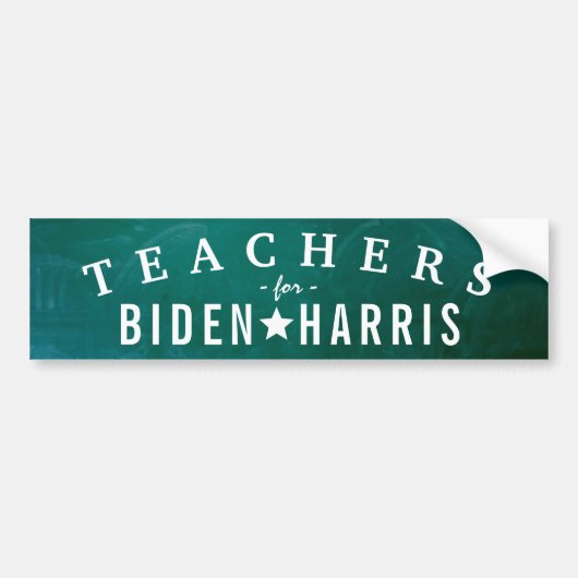 LERAARS VOOR JOE BIDEN 2020 PRESIDENT BUMPERSTICKER (Voorkant)