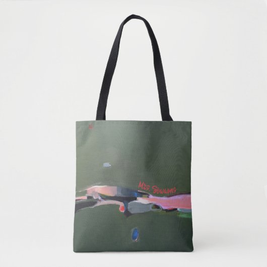 Leraarscadeau Gepersonaliseerde Abstracte Kunstsch Tote Bag (Voorkant)