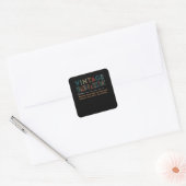 leraarscadeau | onderwijsassistent vierkante sticker (Envelop)