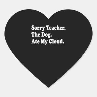 leraarscadeau | Schattige en Funny Vibes Teacher Hart Sticker