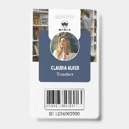 Leraarsidentificatiekaart | Navy Collage School Id Badge