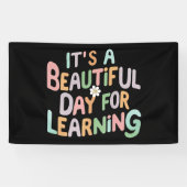 Leraarsleven Het is een mooie dag om te leren Spandoek (Horizontaal)