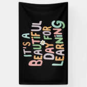 Leraarsleven Het is een mooie dag om te leren Spandoek (Verticaal)