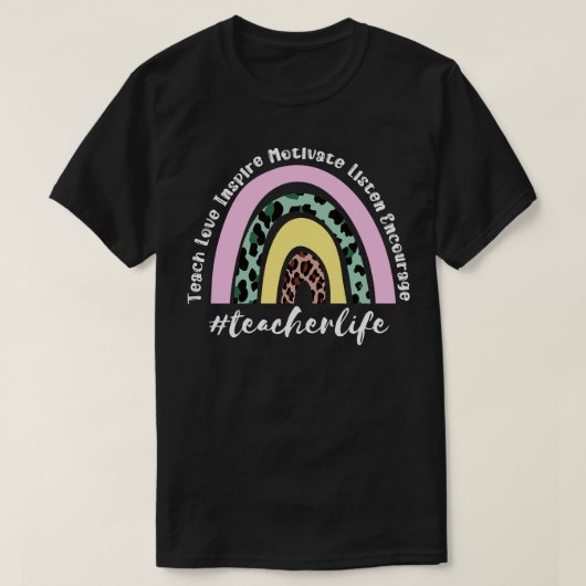 Leraarsleven Rainbow 23 T-shirt (Design voorkant)