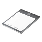 Leraarsnaam waardering quote krijtbord lijst notitieblok (Linkerzijde)