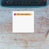 Leraarswaardering Aangepast potlood Notitieblok