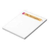 Leraarswaardering Aangepast potlood Notitieblok (Linkerzijde)