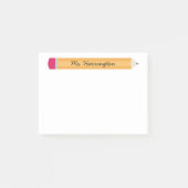 Leraarswaardering Aangepaste potlood Post-it Notit Post-it® Notes (Voorkant)