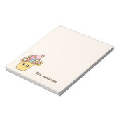 Leraarswaardering Boho Floral Pen Hoesje op maat Notitieblok (Linkerzijde)