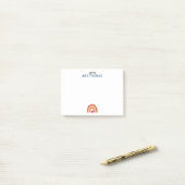 Lerarar Post-it-notities – Persoonlijk Regenboogon Post-it® Notes (Op bureau)