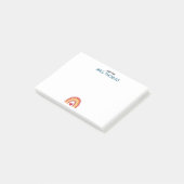 Lerarar Post-it-notities – Persoonlijk Regenboogon Post-it® Notes (Schuin)