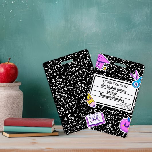 Lerarar Terug naar School Compositie Badge