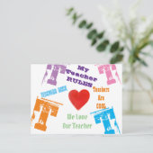 LERARE BRIEFKAART (Staand voorkant)