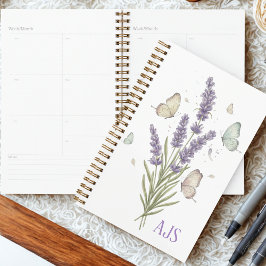 Leraren Afstudeerceremonie Lavendel Vlinder Monogr Planner