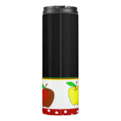 Leraren appels aangepaste thermische getumbler thermosbeker (Achterkant)