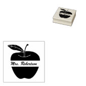 Leraren Apple Custom Rubber Stamp Rubberstempel (Gestempeld)
