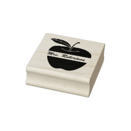 Leraren Apple Custom Rubber Stamp Rubberstempel