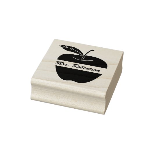 Leraren Apple Custom Rubber Stamp Rubberstempel (Stempel)