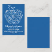 Leraren Apple Visitekaartje - blauw